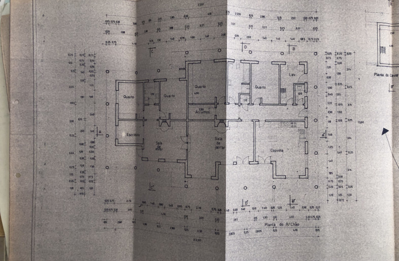 old drawings showing what the house might have been before being divided into 2 units - Papilio Interiors