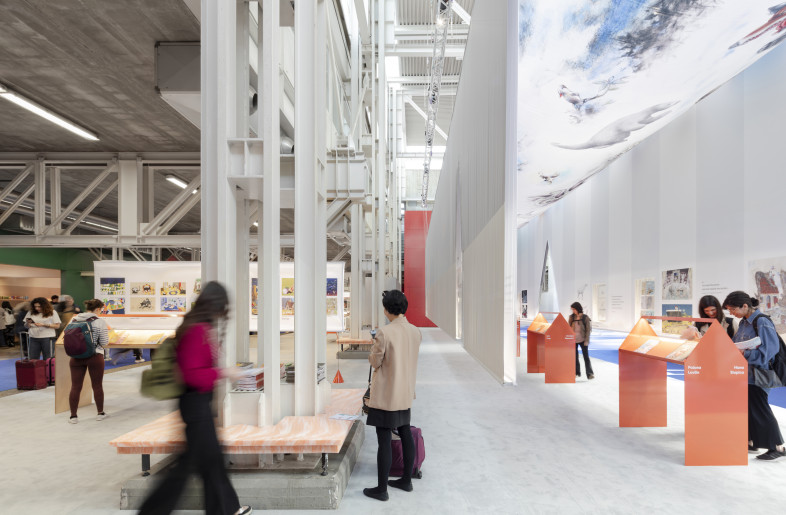 Flow through the contrasting atmospheres within the exhibition. - Ana Skobe