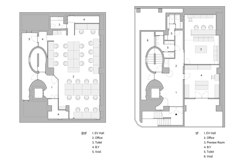 Floorplan(B1F/1F) - STUDIO ALUC