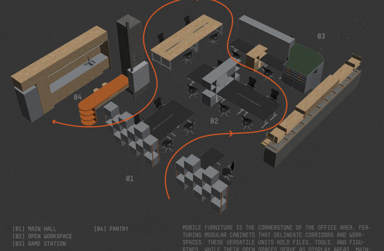 axonometric drawing - E Studio