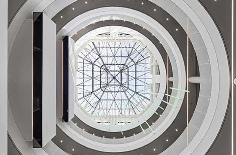 We reimagined the atria by transforming their shape from octagonal to circular, establishing a contemporary design language that is functional, elegant and unimposing. - Tom Arban