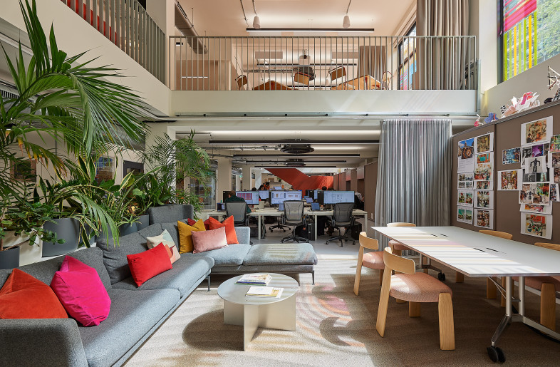 The lower ground lounge and design review table - Ruth Ward
