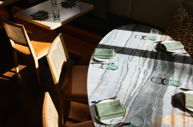 Exotic marble tabletop - Steven Woodburn