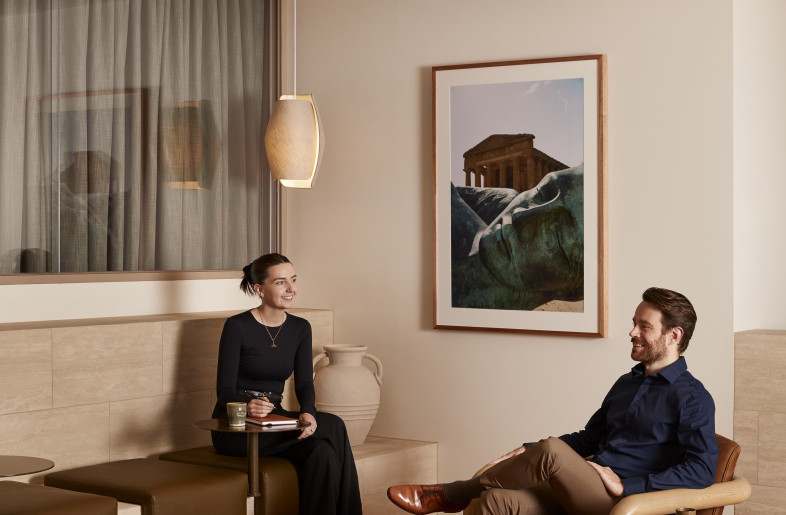 Arrival Lounge + Thomas Hvala Artwork - Martina Gemmola