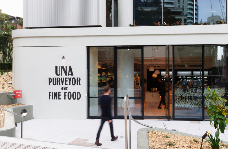 Una Providore Façade - Steven Woodburn