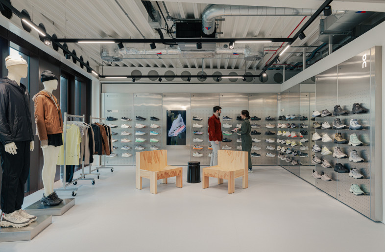 On’s interactive product showroom redefines the office as an experiential space. This dedicated floor is equipped with digital displays and interactive elements to showcase its latest innovations. It transforms meetings into immersive brand experiences, integrating product storytelling into daily operations - Chris Wharton