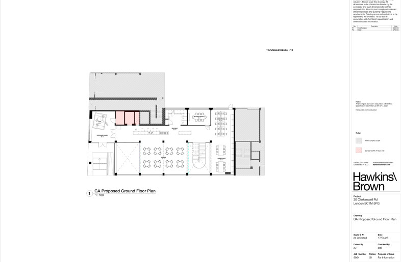 Ground floor plan - Hawkins\Brown