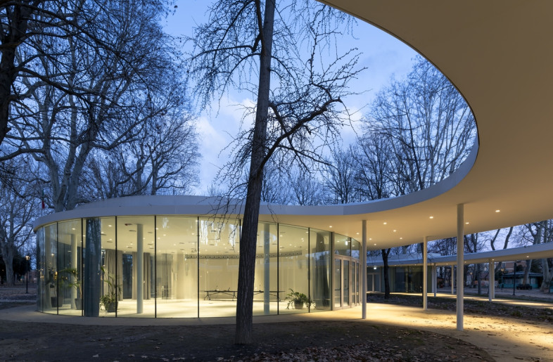 The multipurpose hall viewed from the canopy - Walter Vecchio