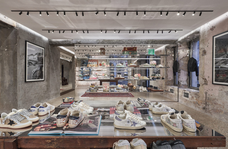 Sneakers area - Courtesy of Golden Goose
