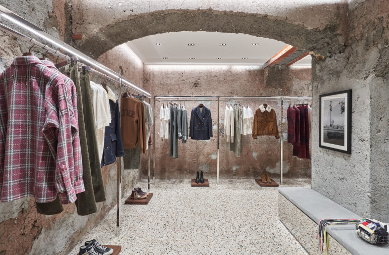 Ready to wear area - Courtesy of Golden Goose