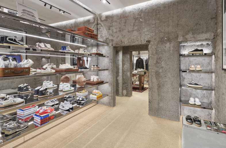 Sneakers area - Courtesy of Golden Goose
