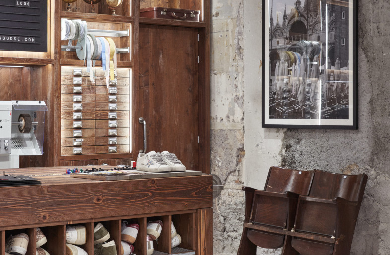 Co-creation area detail - Courtesy of Golden Goose