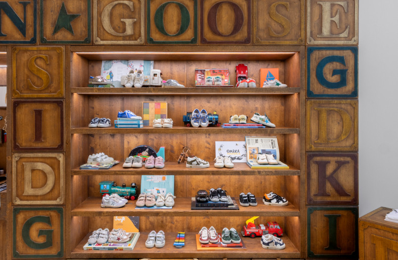 Sneakers area - Courtesy of Golden Goose