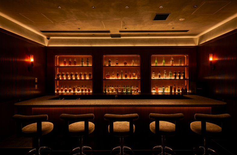 The VIP Lounge. An elevated and comfortable space designed for a more private and refined experience within the food hall. - Photographer Shinsui Ohara