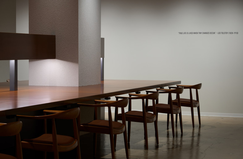 Upcycled steel racks and selected chairs with updated finishes(HIVERARY) - YAMAMOTO KEITA Photographic Record