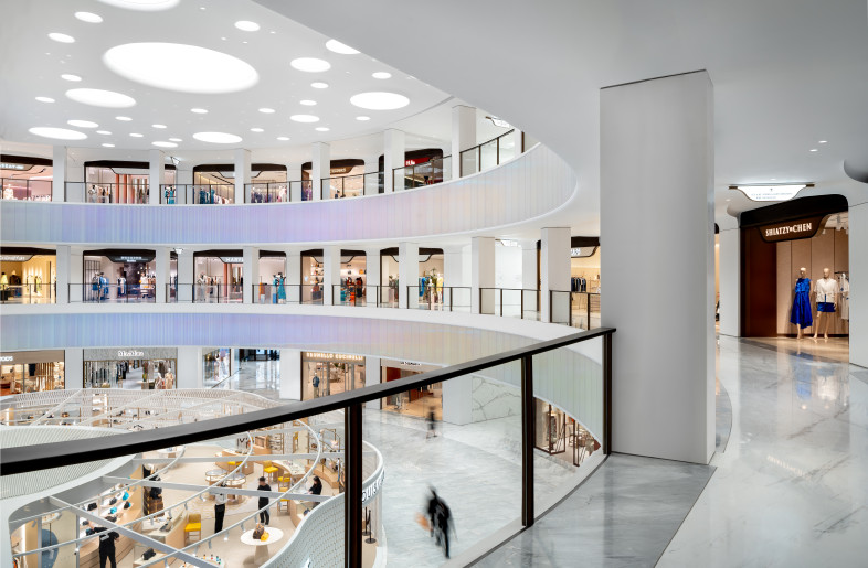 SKP Wuhan Atrium View from 1F - Nick Kuratnik, Courtesy of Sybarite