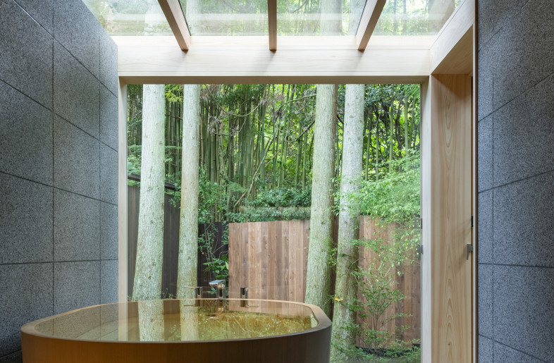 The photo of Nanabankan, Room #7. A space where natural light pours in through the skylight, creating an almost surreal atmosphere. - Hiroshi Mizusaki