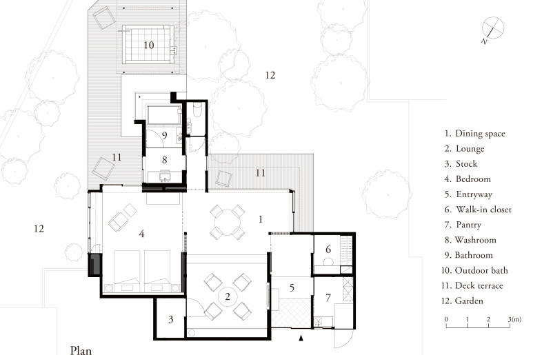 Floor plan of “KAMENOI BESSO ROOM #5” - CASE-REAL