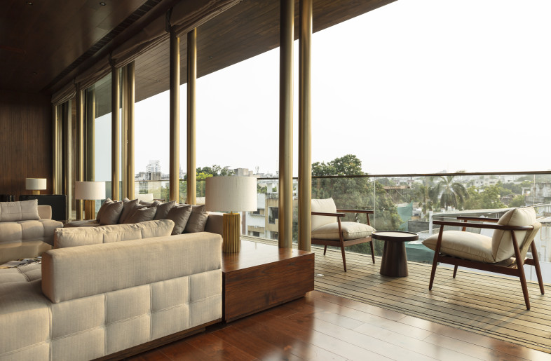 Expansive living areas with deep balconies on fourth floor - NIVEDITAA GUPTA