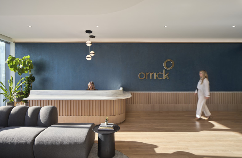 Biophilic materials, rich hues, and textures anchor the design in nature. - Andrea Calo
