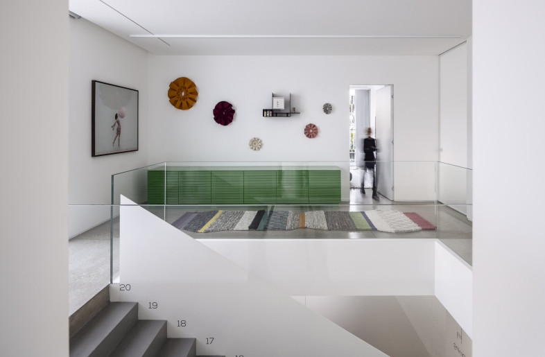 The space is designed to naturally host the art — allowing it to become a product, a semi-functional element, like furniture or building material. - Amit Geron