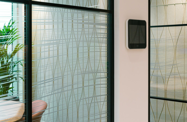 13 - Linear manifestation for meeting room glazing based on fluid, organic wave shapes - Andrew Smith at SG Photography