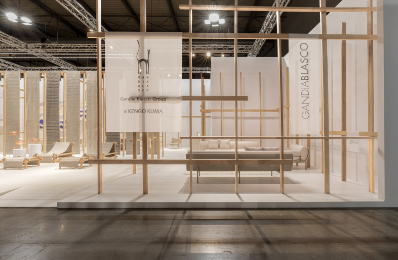 Gandia Blasco Group Salone del Mobile '25 Booth designed by Kenko Kuma - Patricia Parinejad