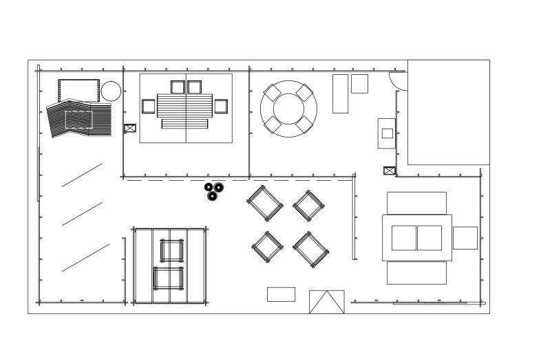 Kengo Kuma floorplan for Gandia Blasco Booth at Salone del Mobile '25 - Kengo Kuma
