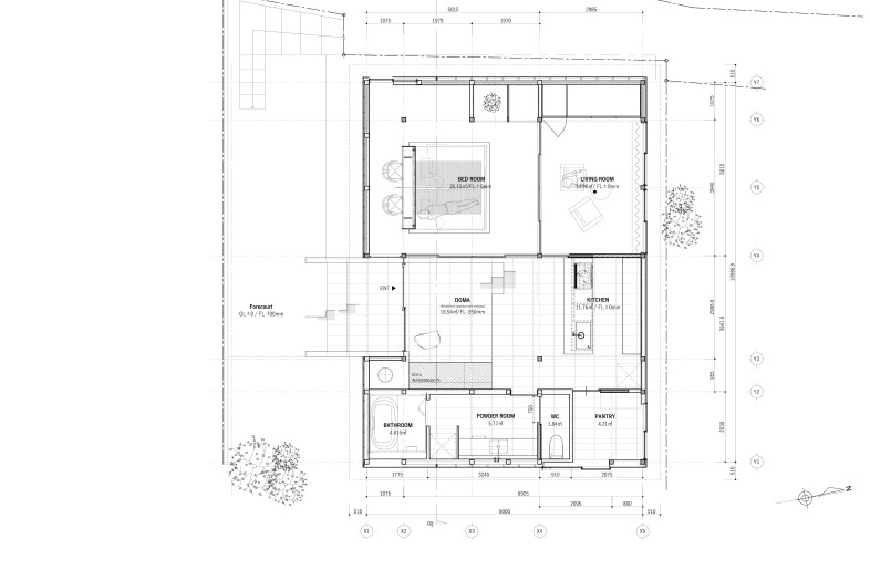 The doma—a threshold space between inside and outside—serves as a place for cooking, gathering, and quiet exchange - atelier SALAD