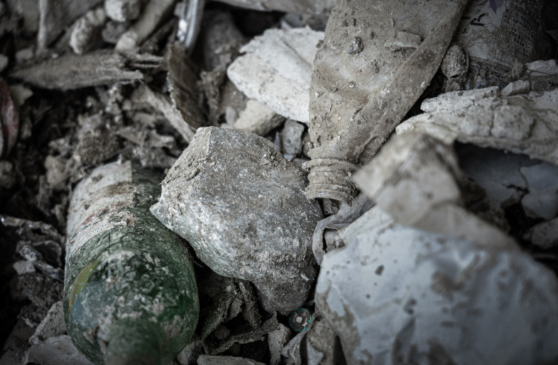 Waste concrete and other materials - Yuichiro Senda