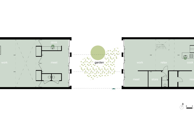 ground floor plan - bureau SLA & Ninja Zurheide