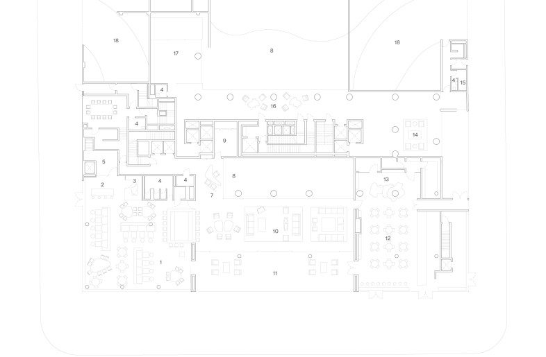 Ground Floor Plan | Pulso Hotel - Studio Arthur Casas