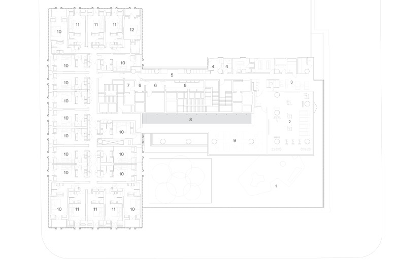 2nd Floor Plan | Pulso Hotel - Studio Arthur Casas