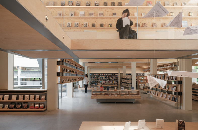 View from the Book Tower toward the Main Bookstore Space - Chen Hao