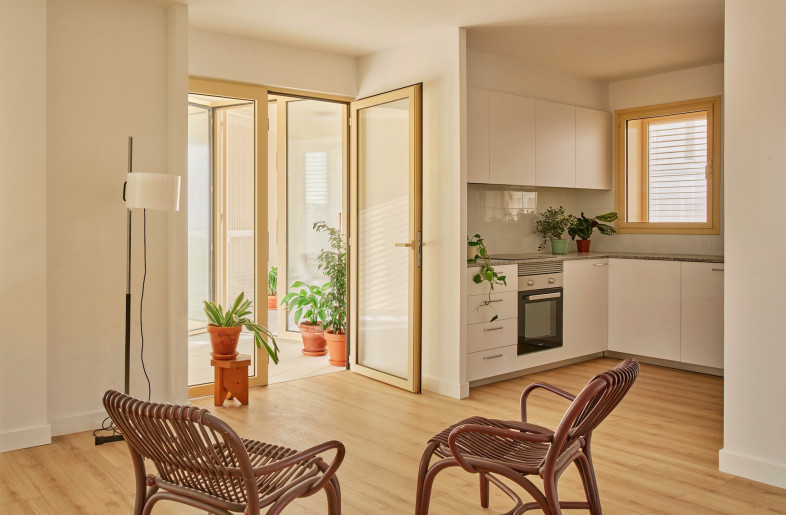 The spaces shake off the often negative connotations that come with social housing, instead presenting as a spacious, beautiful flat to call one's own. - José Hevia