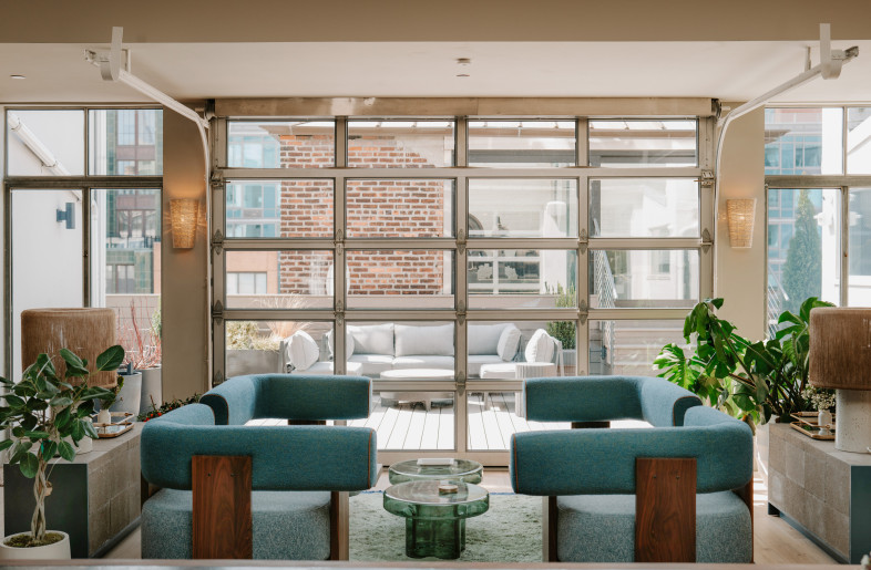 Custom conversation pit designed by HUXHUX Design Inc. - Teal Thomsen
