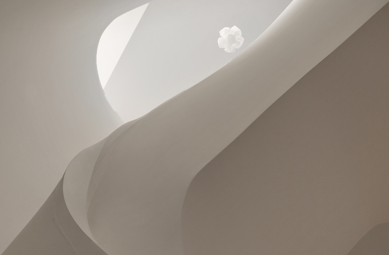 look-up view of the spiral stair - Ziling Wang