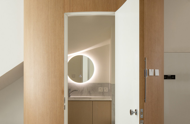 a cubic toilet in ground floor - Ziling Wang