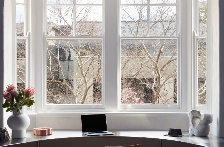 The office is inside a building that is over 100 years old. - Luc Remond