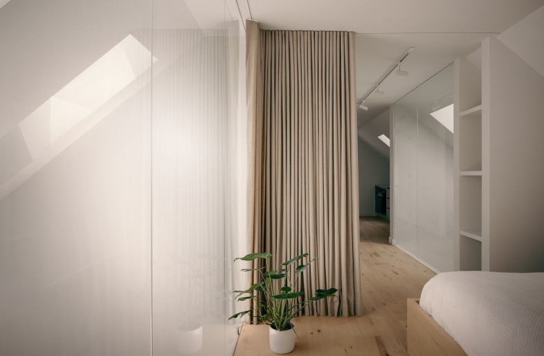 Bountiful apertures punctuate the structure, creating a gentle dialogue between indoors and out. - Felix Michaud