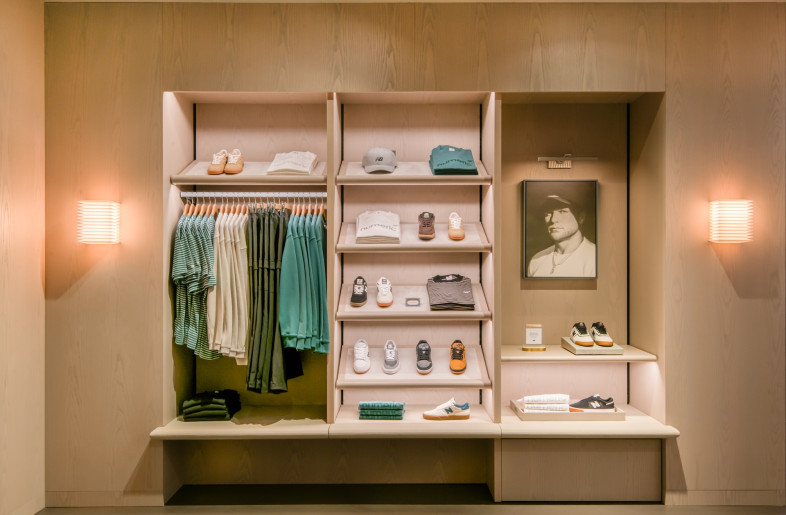 Some sections of the store sell lifestyle, while others are more singularly focused on sport. - Courtesy of Universal Design Studio