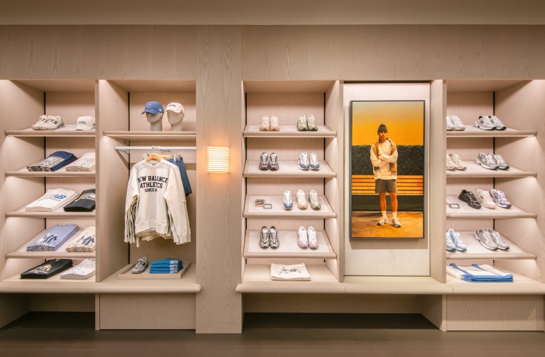 Universal Design Studio and Map Project Office redesigned the New Balance London flagship to reflect its emphasis on craft, quality and the joys of sport. - Courtesy of Universal Design Studio