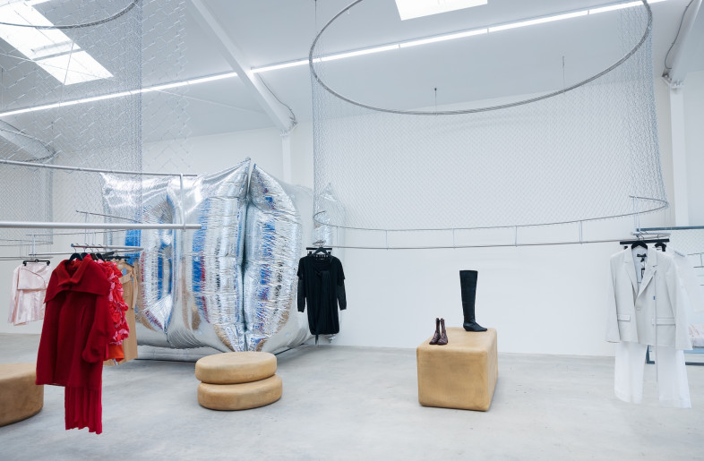 Conceived by the Italian designer Olivierio Baldini of Studio O, the shop is decidedly playful. - Gian Barbarona