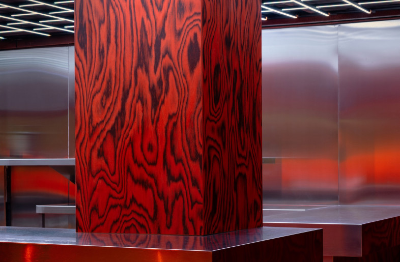 Different colours of illumination change the overall feel of the space. - Simone Marcoli