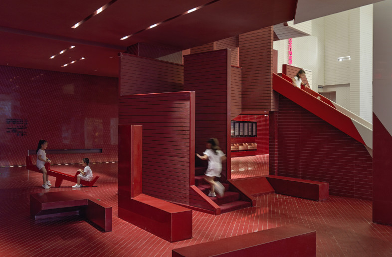When you step into the ‘red’ space, the red color of the walls and ceiling, combined with the red light, makes you feel like you have stepped into another completely different space. - Jonathan Leijonhufvud Architectural Photography