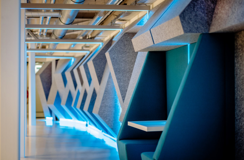 Interior Design Shypple | Seating in Acoustic Core - Interior design: KuóStudio | Photographer: Sven Verbruggen