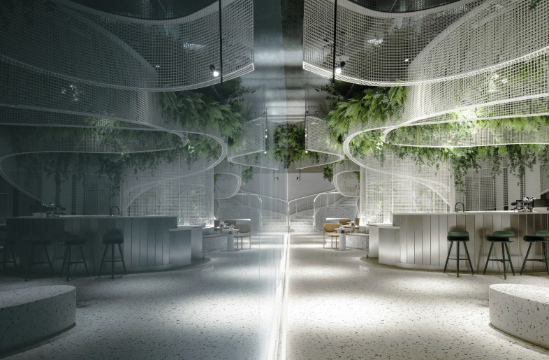 The Gradient Glass Further Strengthens the Space - Karv One Design