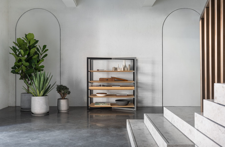 The street-level gallery is intentionally pared-down to accommodate various exhibition and retail functions. - Photograph by Lit Ma