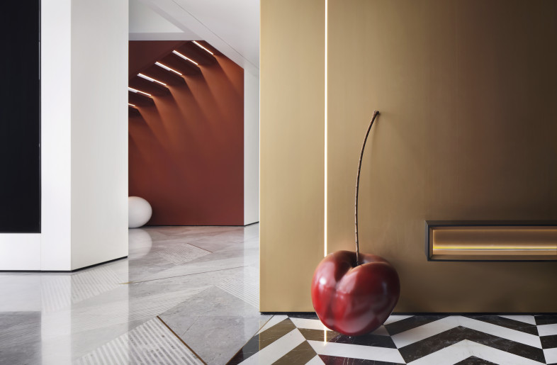 Twilight Residence cherry installation - Ao Xiang