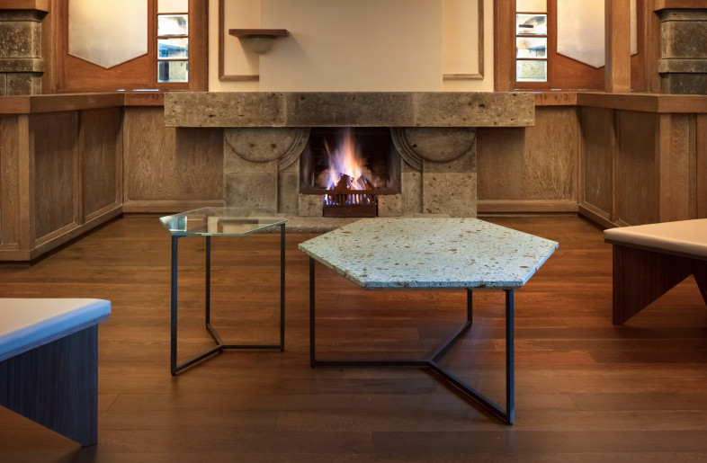 Tables and chairs newly designed - Takumi Ota